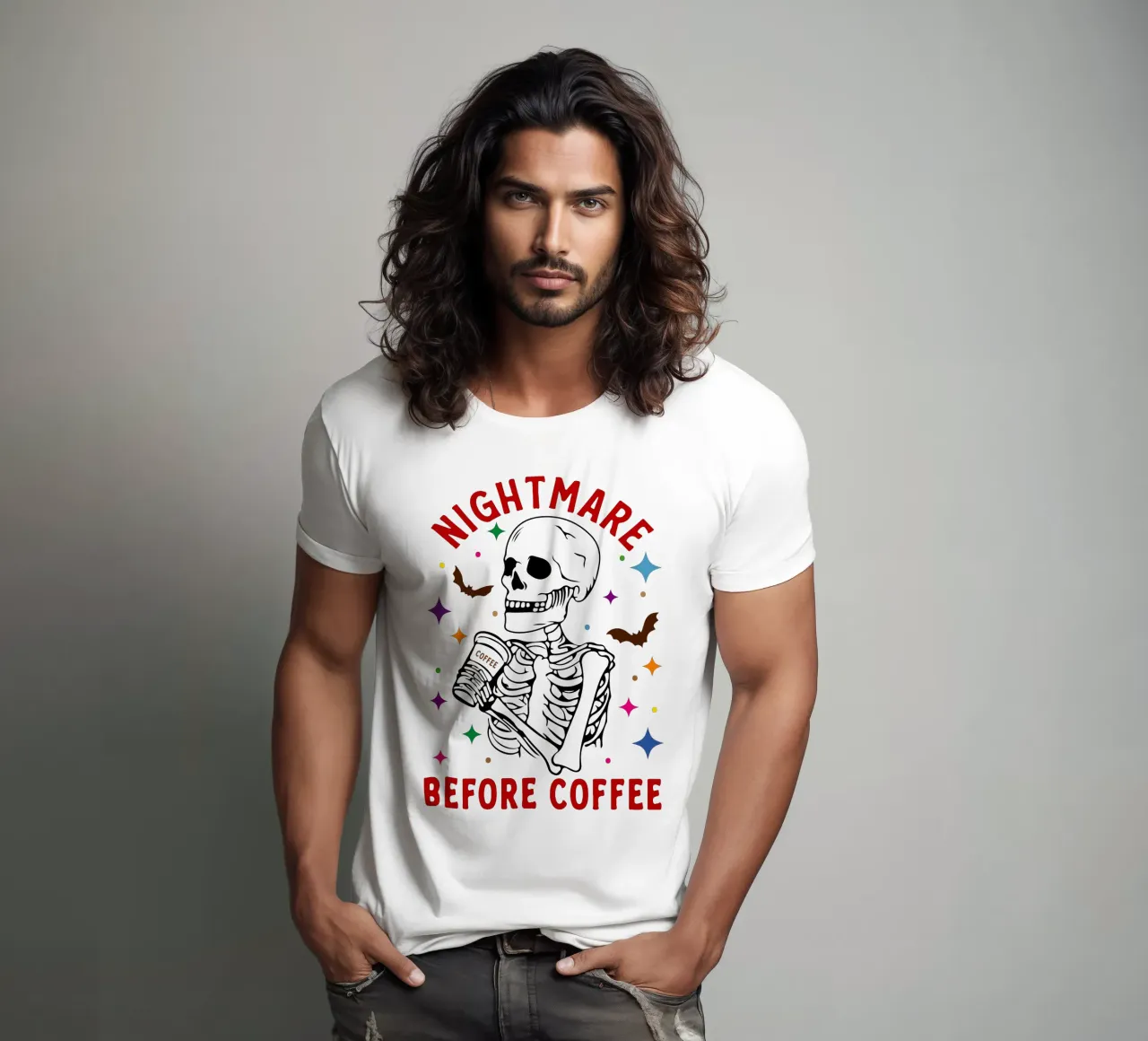 incubo prima del caffè t-shirt da ersanim