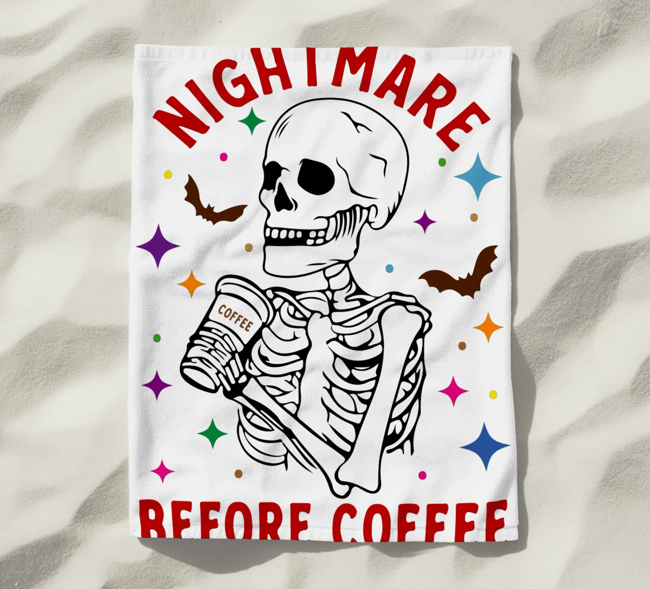 incubo prima del caffè telo mare da ersanim