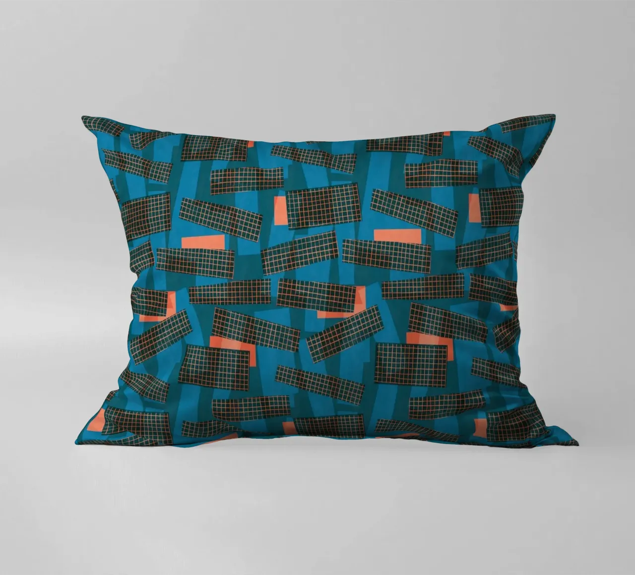 Cyano Pattern No 22 Kissen von treechild