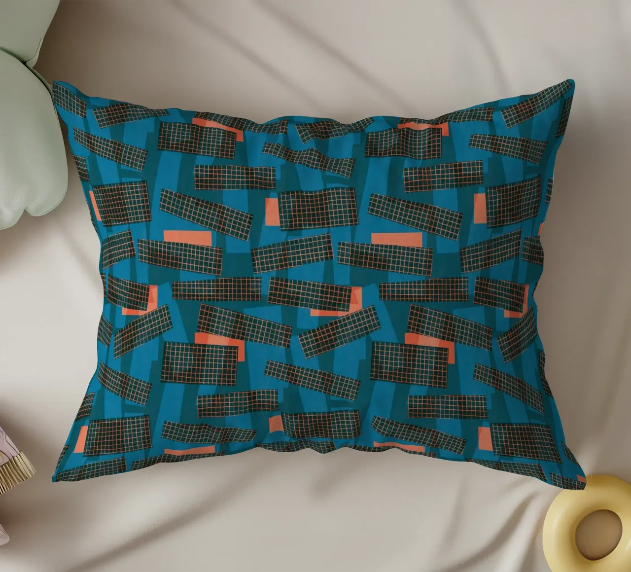 Cyano Pattern No 22 cuscino da treechild