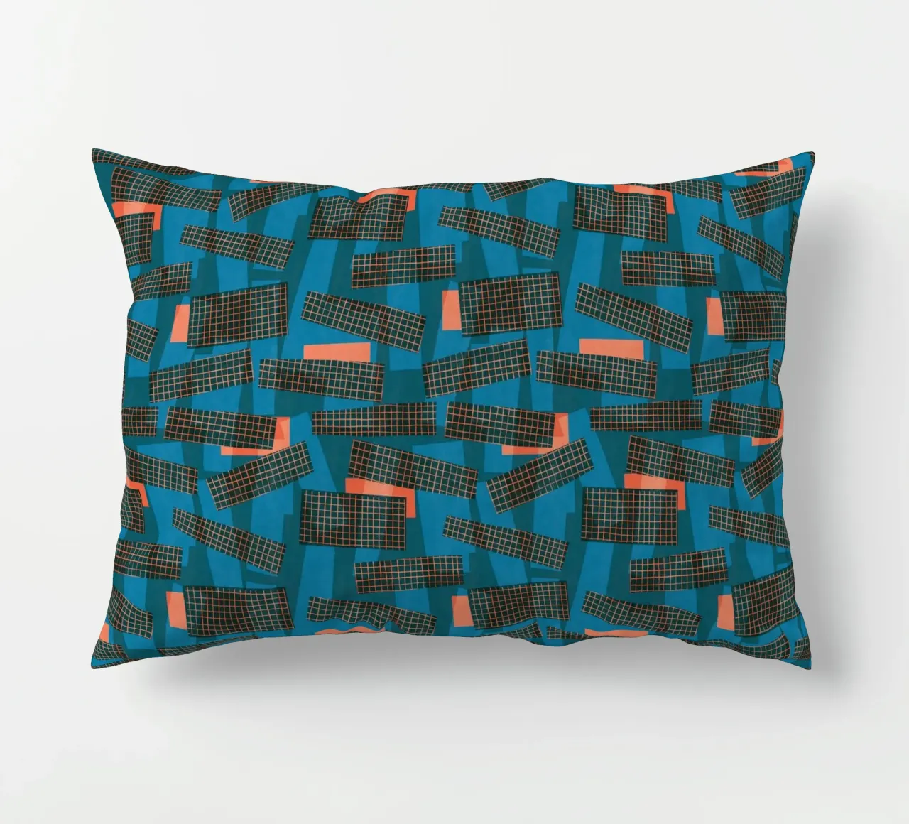 Cyano Pattern No 22 Kissen von treechild