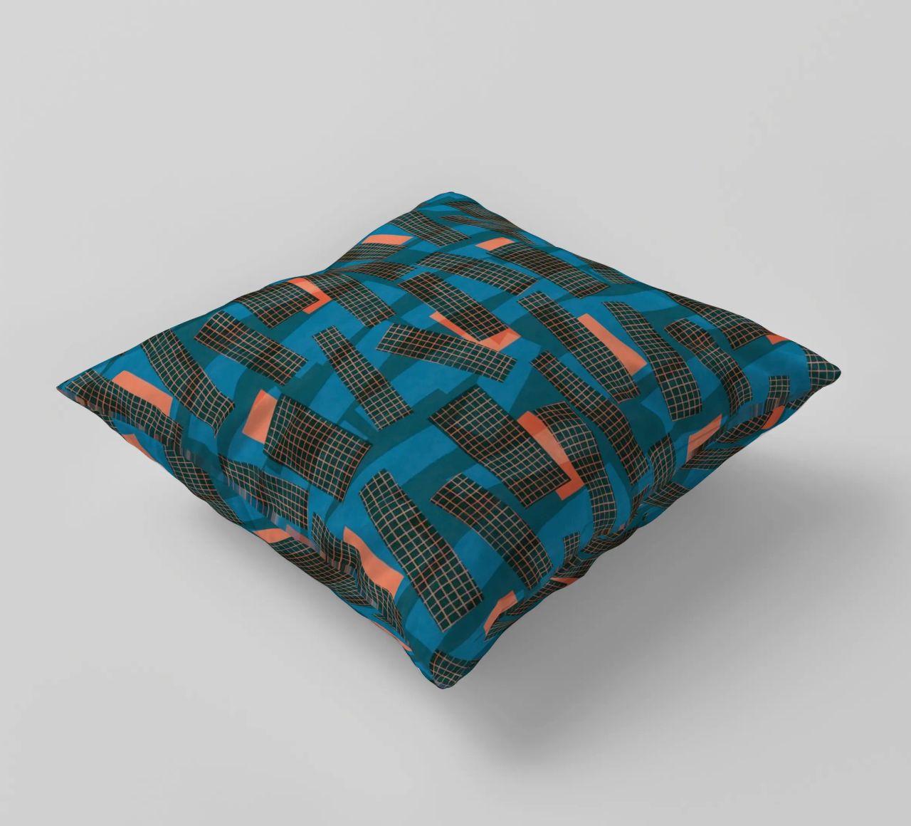 Cyano Pattern No 22 cuscino da treechild