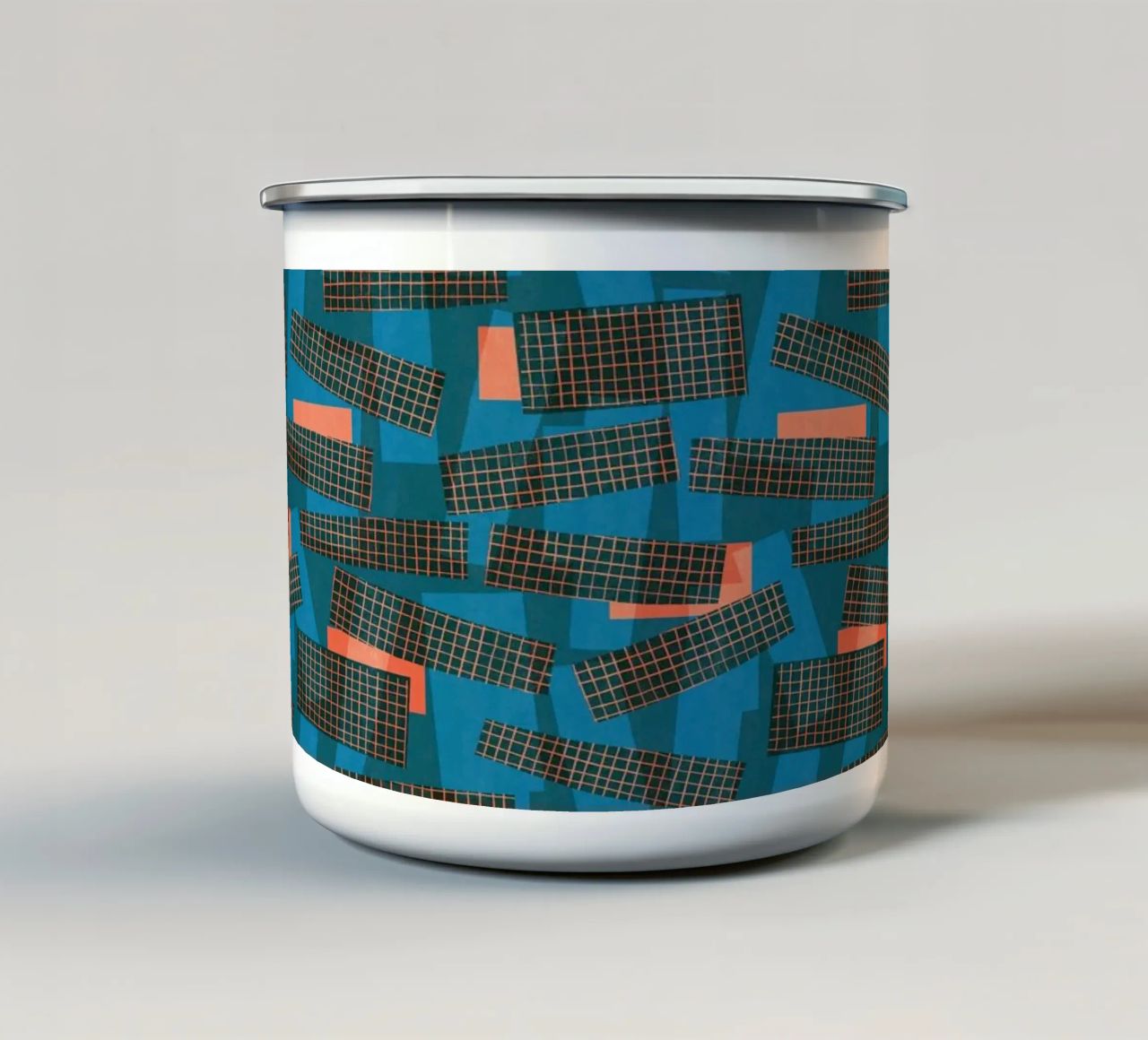 Cyano Pattern No 22 tazza in smalto da treechild