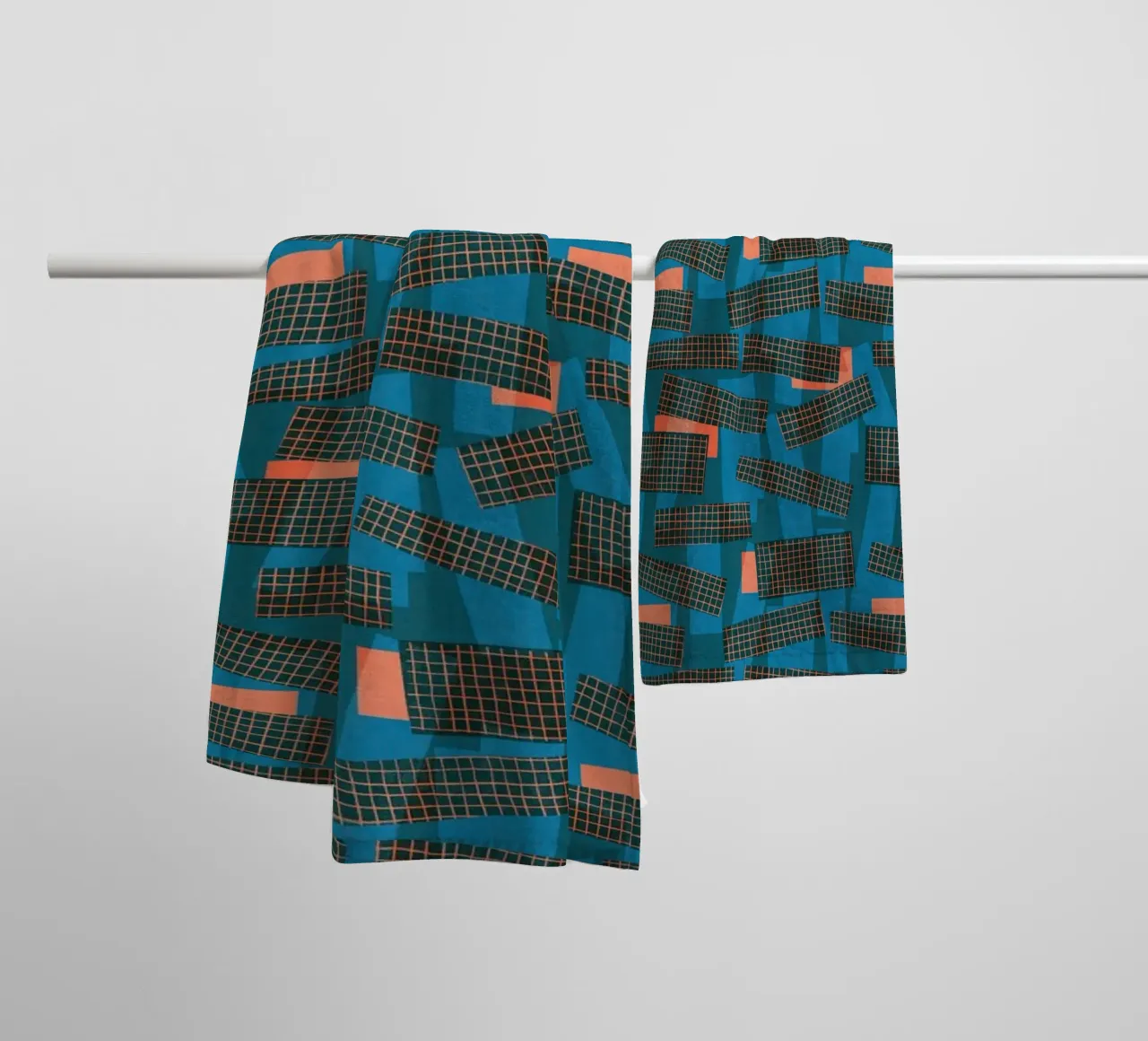 Cyano Pattern No 22 Handtuch von treechild