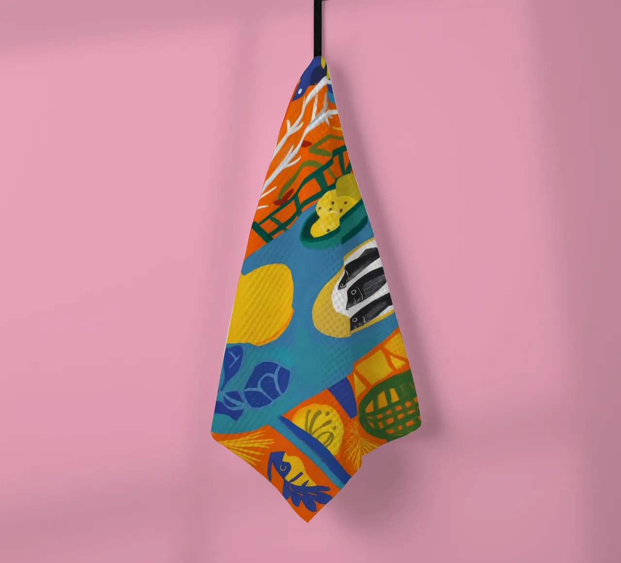 Fable du poisson orange torchon de Dawn Light
