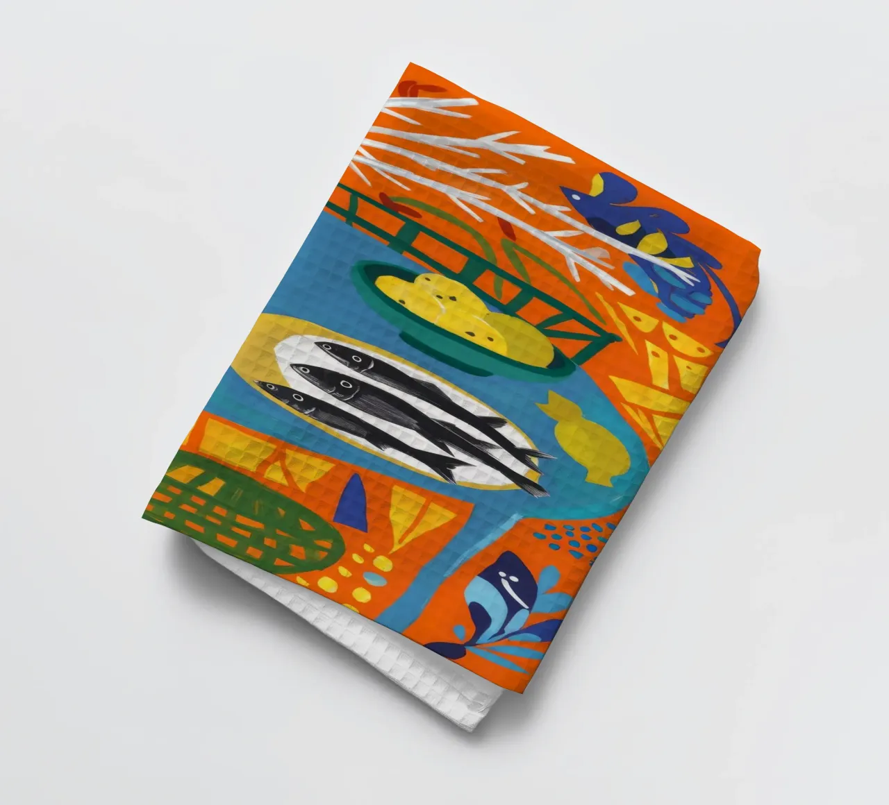 Fable du poisson orange torchon de Dawn Light