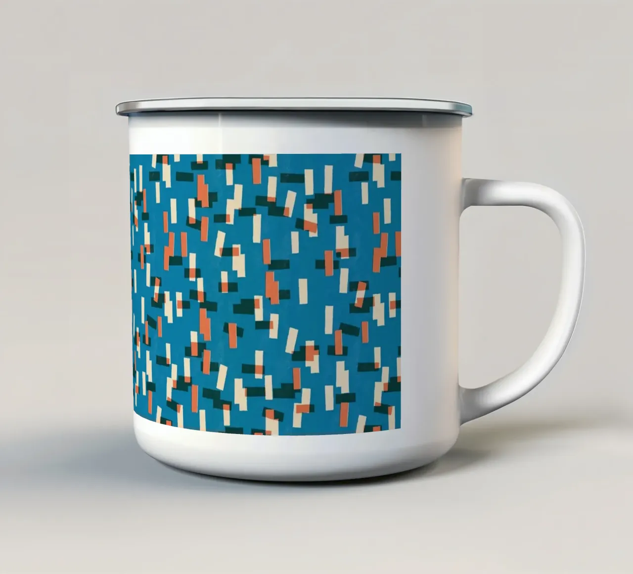 Cyano Pattern No 23 taza de esmalte de treechild