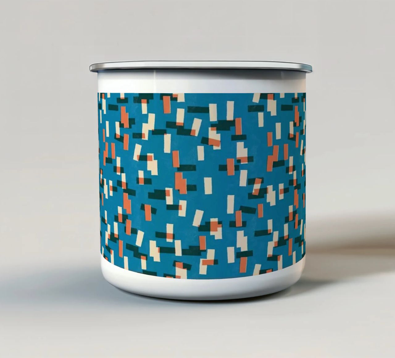 Cyano Pattern No 23 tazza in smalto da treechild