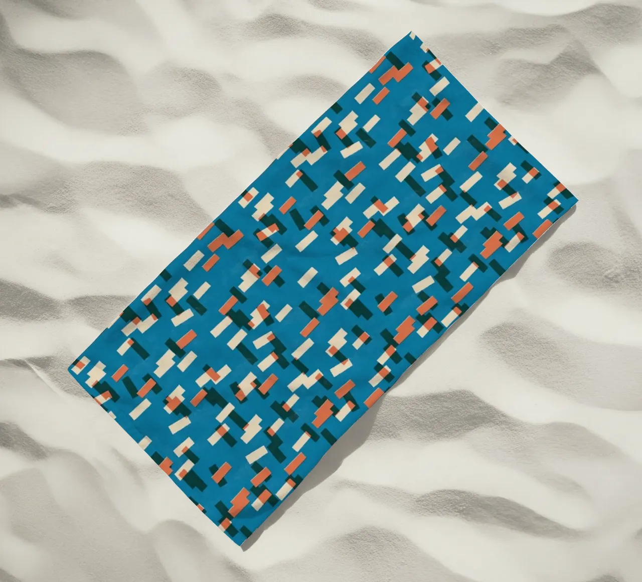 Cyano Pattern No 23 beach towel by treechild