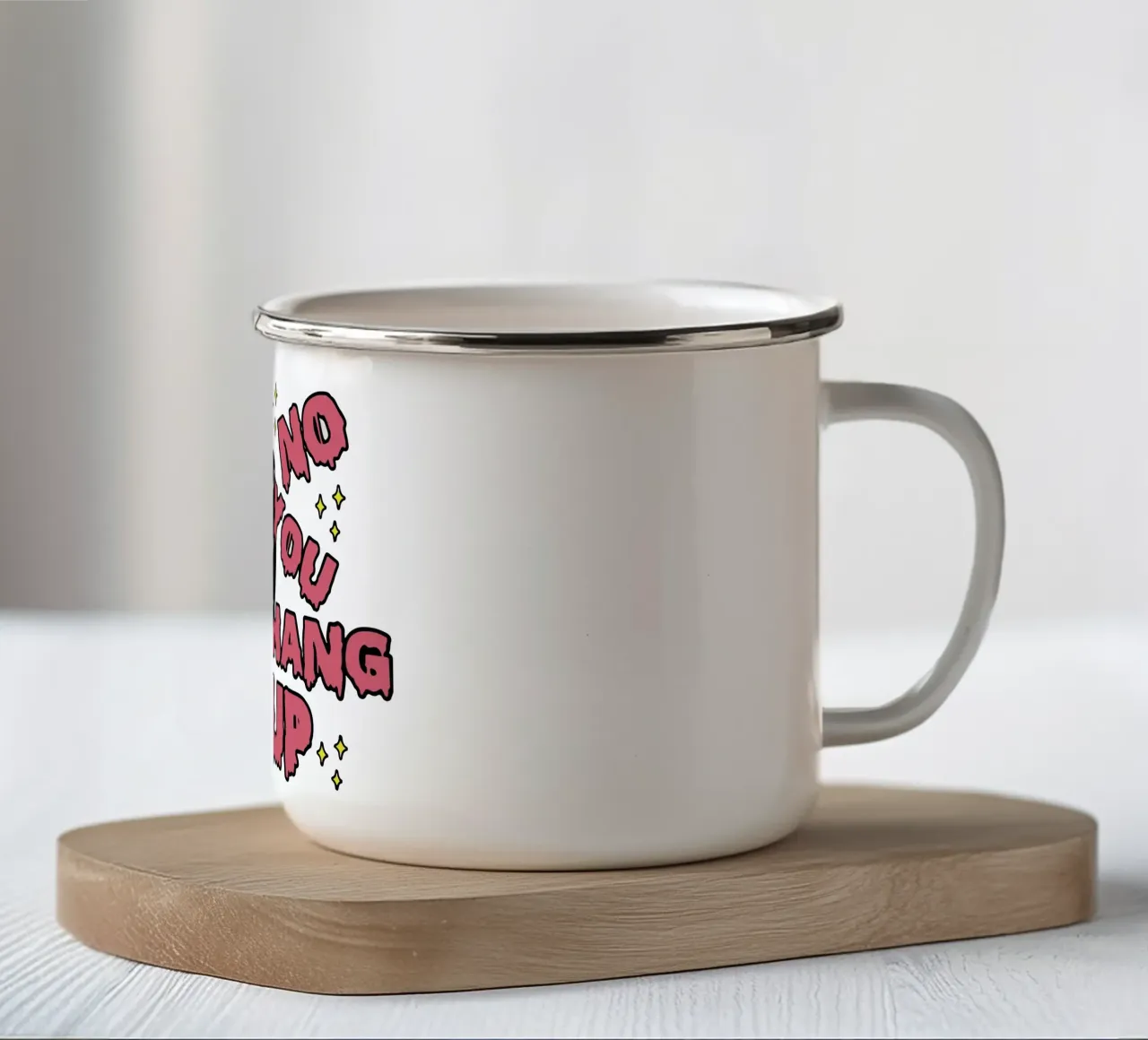 no si appende divertente halloween tazza in smalto da ersanim