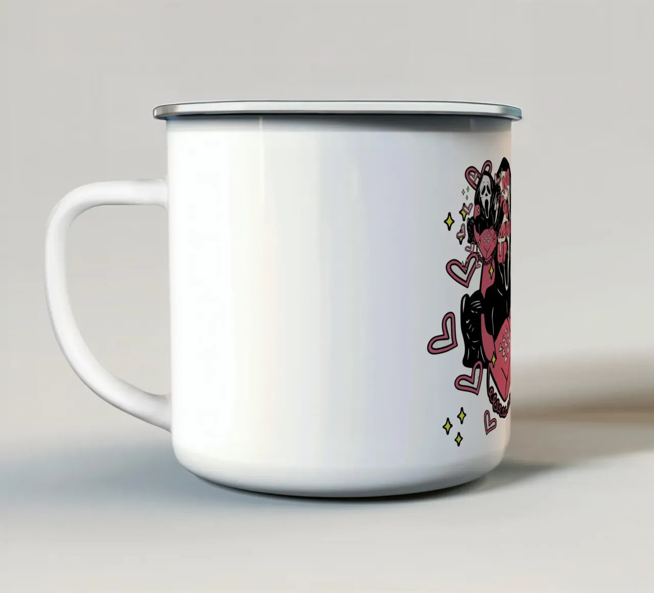 no si appende divertente halloween tazza in smalto da ersanim