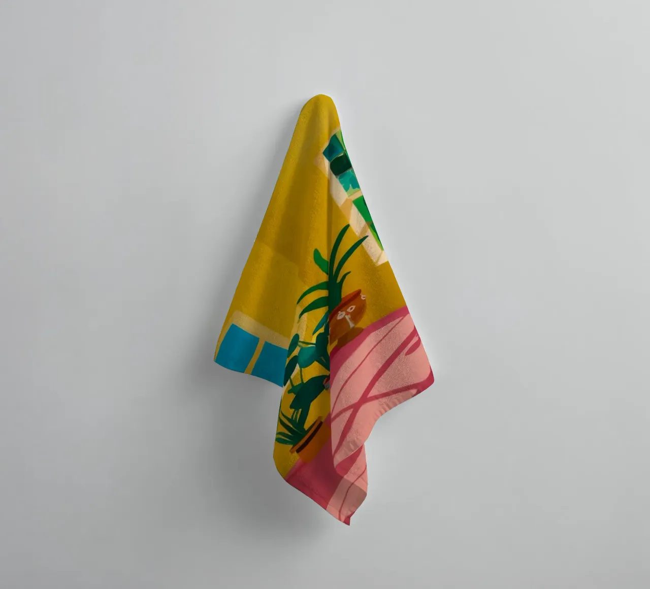 Chambre jaune Jungle serviette de bain de Pan Denim