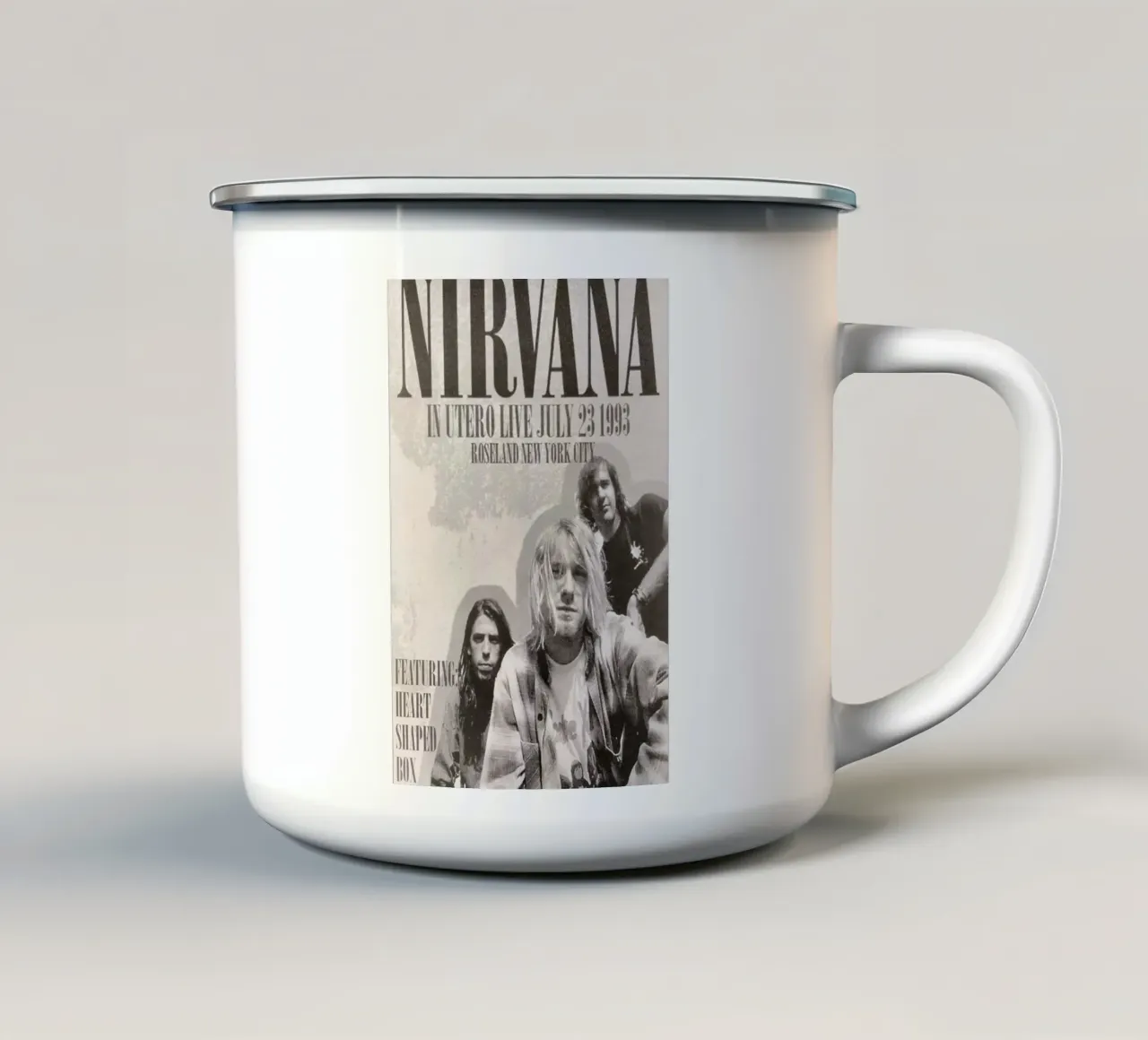 L'impulso grunge non muore mai tazza in smalto da zugbl