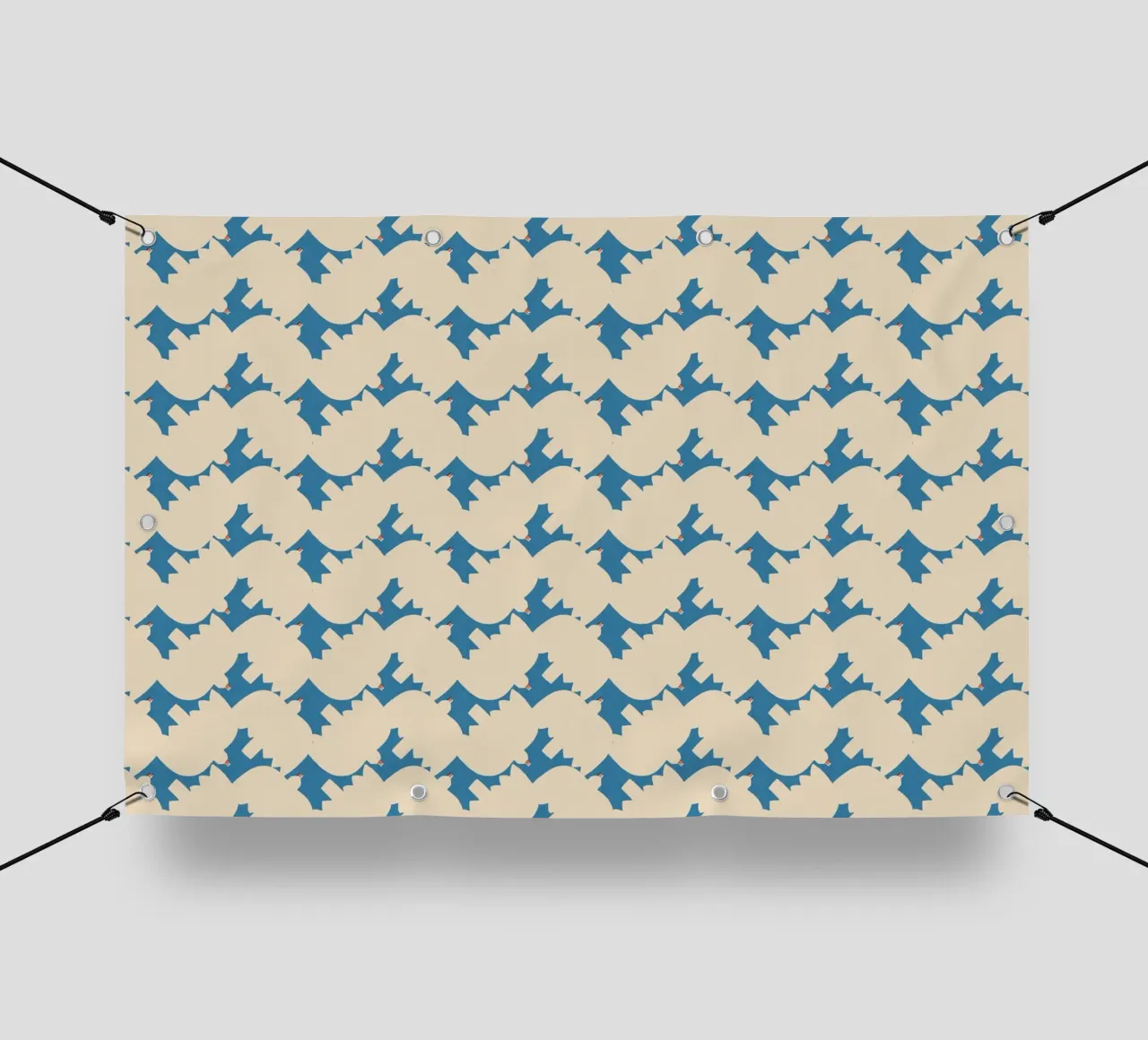 Cyano Pattern No 24 telo in pvc da treechild