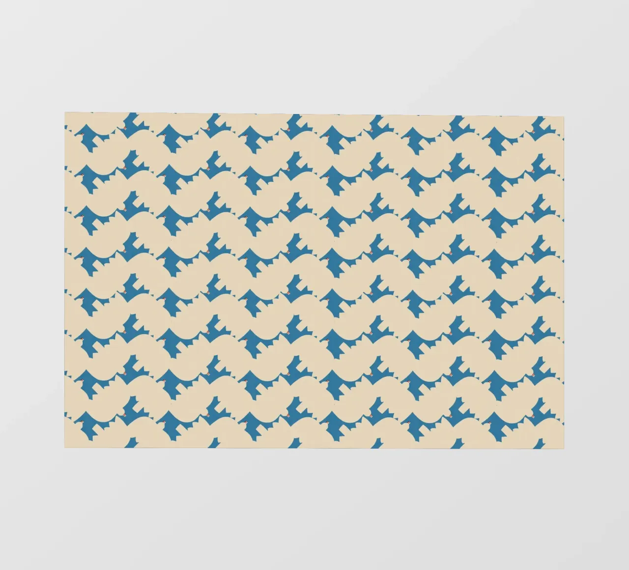 Cyano Pattern No 24 telo in pvc da treechild