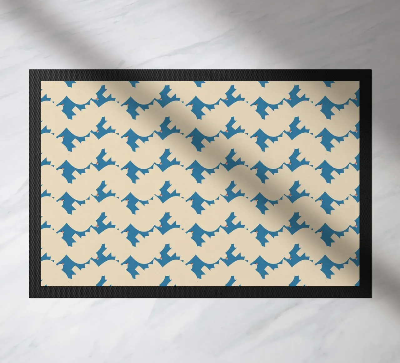 Cyano Pattern No 24 Fußmatte von treechild
