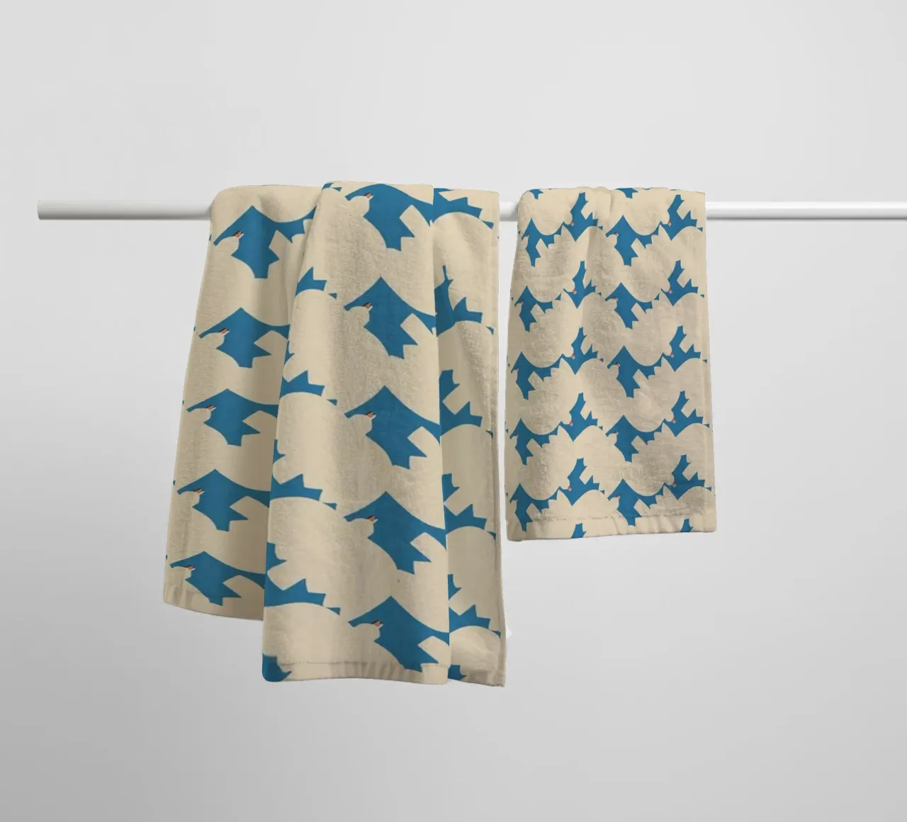 Cyano Pattern No 24 asciugamano da bagno da treechild