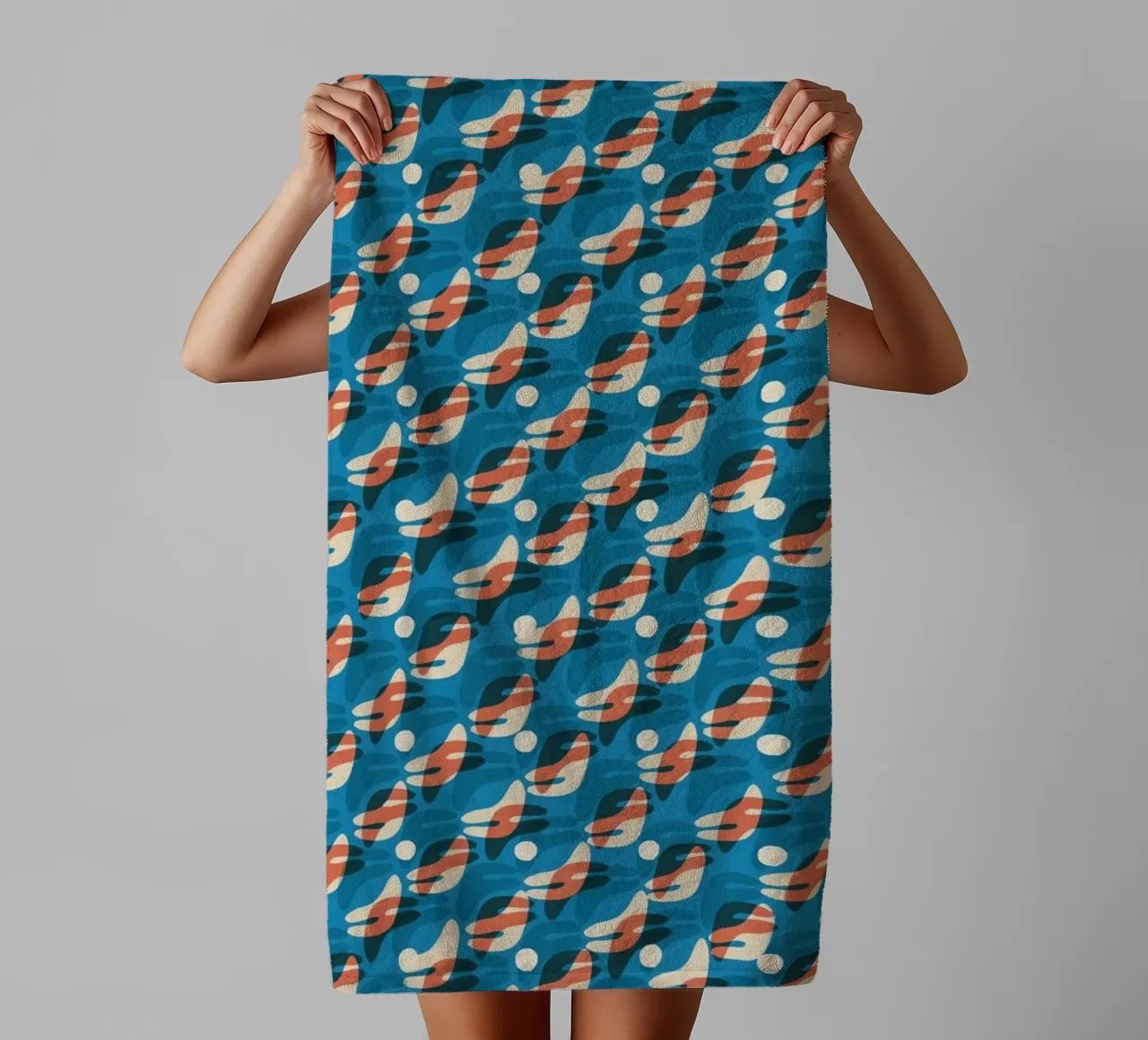 Cyano Pattern No 25 badhanddoek van treechild