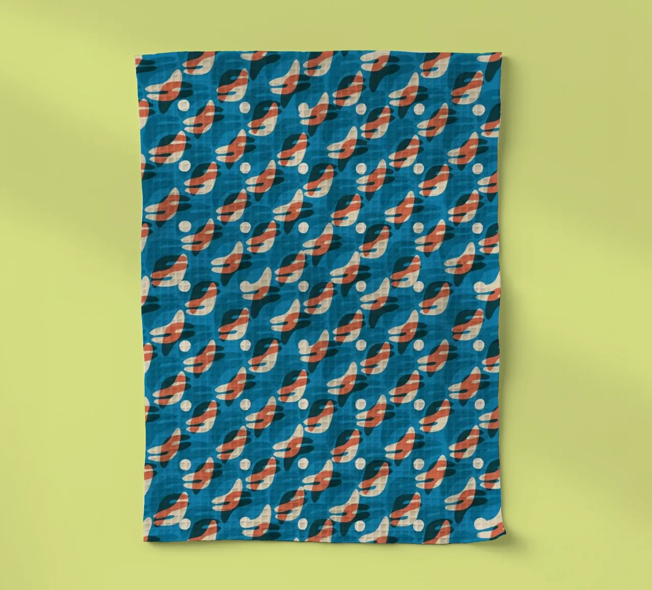 Cyano Pattern No 25 canovaccio da cucina da treechild