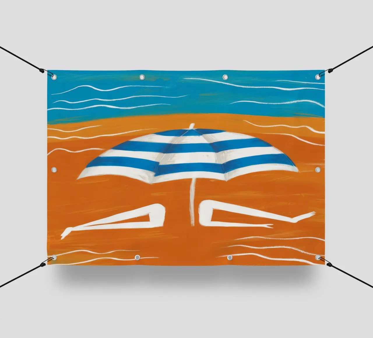 Beatitudine solare in spiaggia telo in pvc da Dawn Light