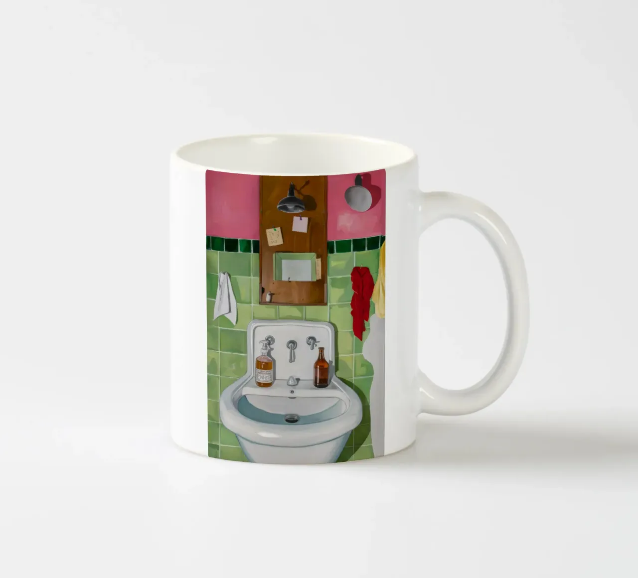 Lavello in piastrelle verdi tazza in ceramica da Pan Denim