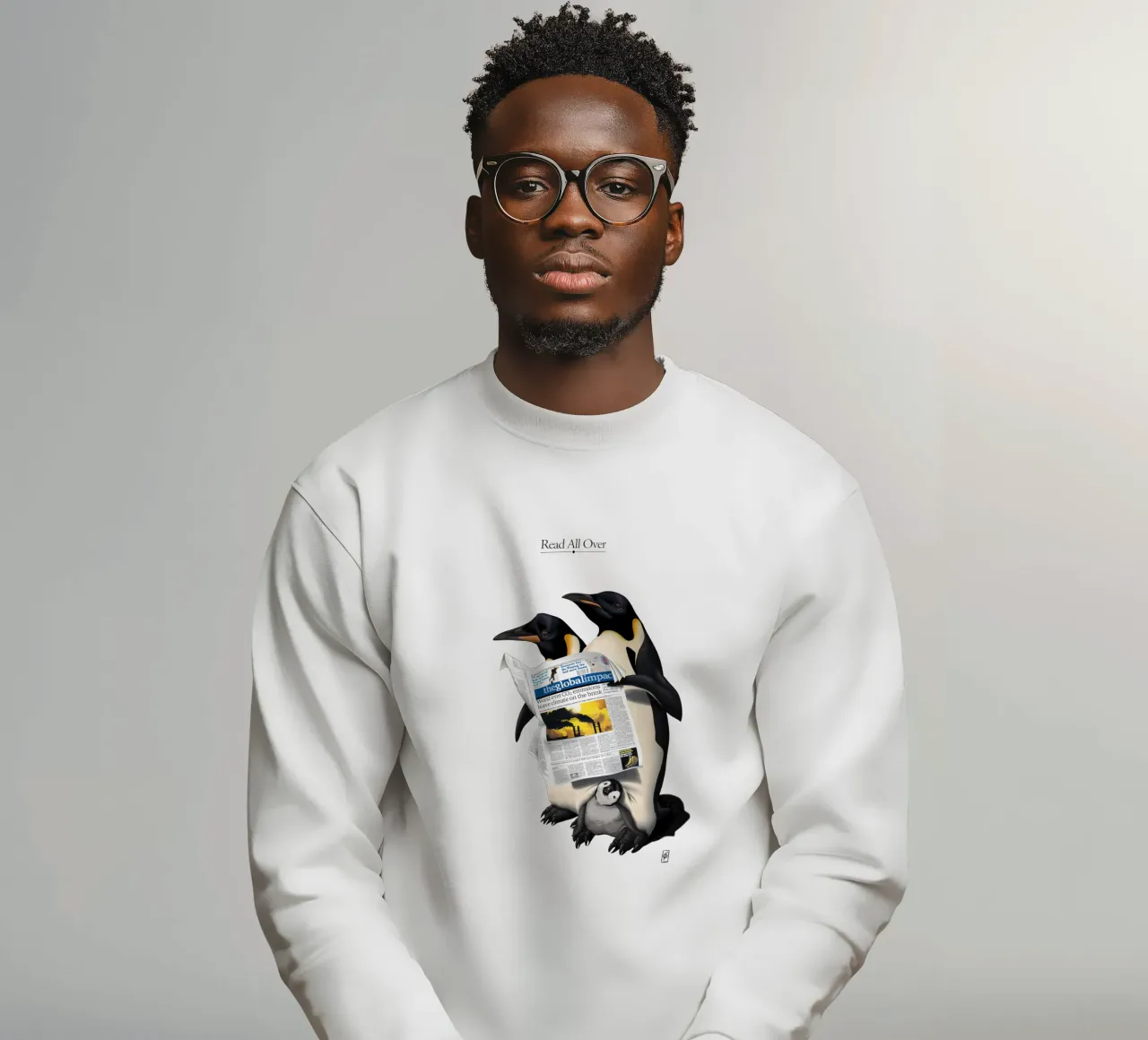 Read All Over (Titled) felpa da Rob Art | Illustration