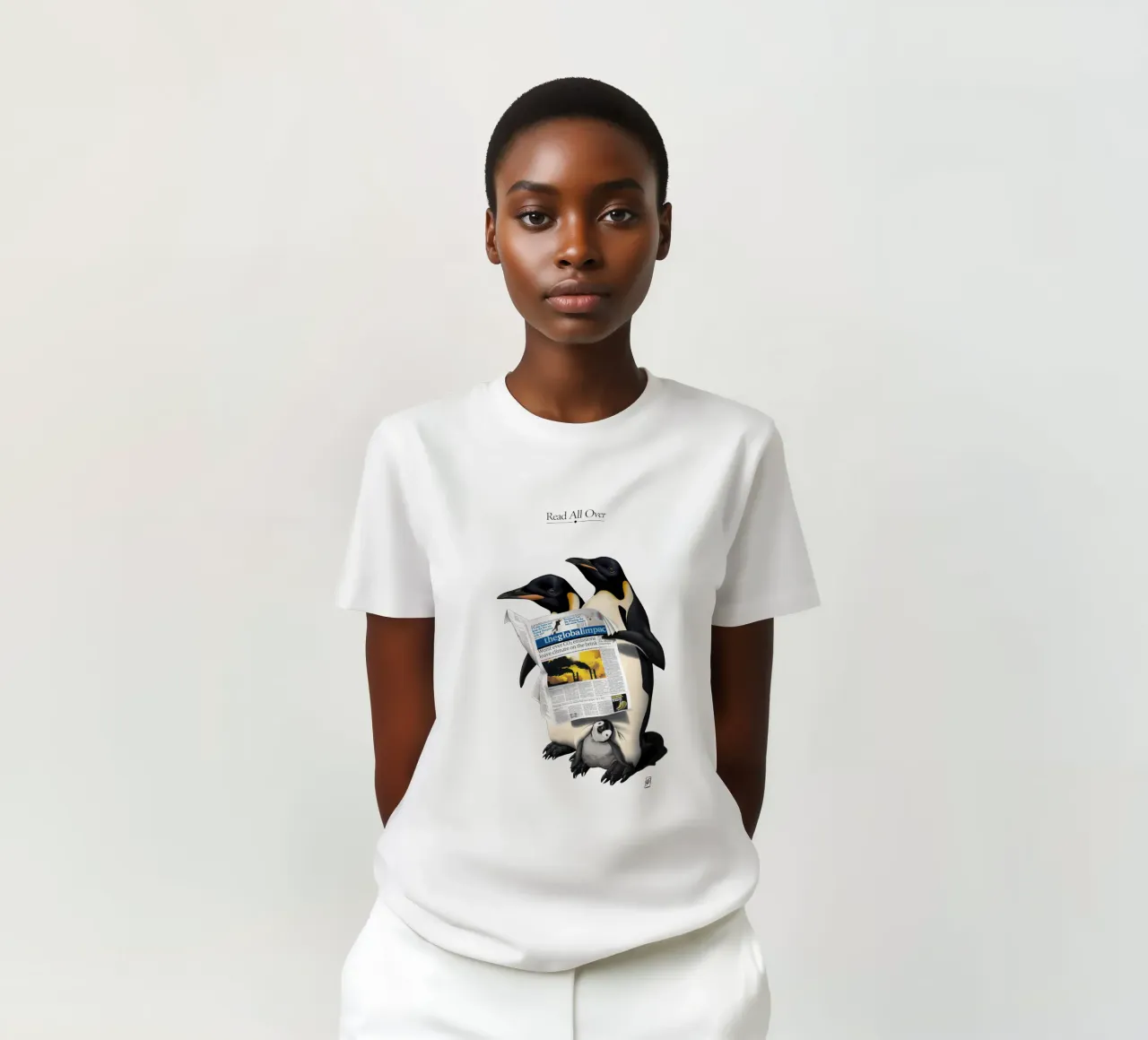Read All Over (Titled) t-shirt da Rob Art | Illustration