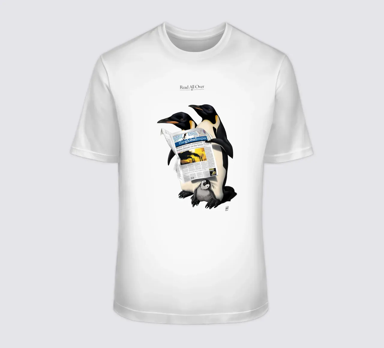 Read All Over (Titled) t-shirt da Rob Art | Illustration