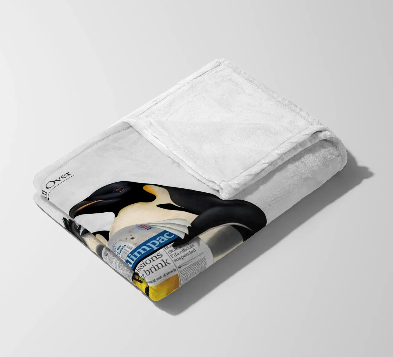 Read All Over (Titled) coperta in pile da Rob Art | Illustration