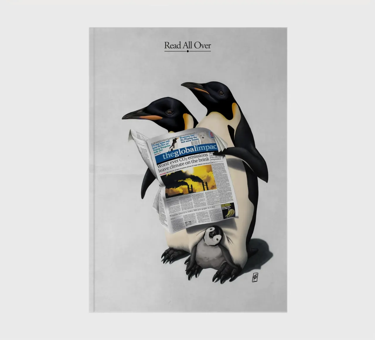 Read All Over (Titled) notebook by Rob Art | Illustration