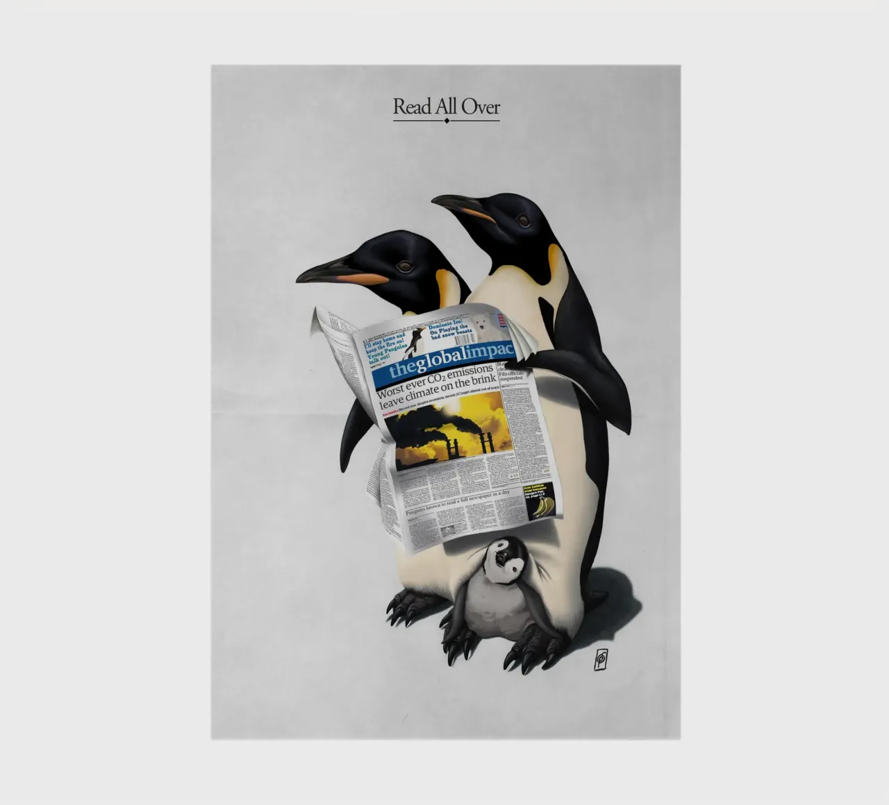 Read All Over (Titled) notebook by Rob Art | Illustration