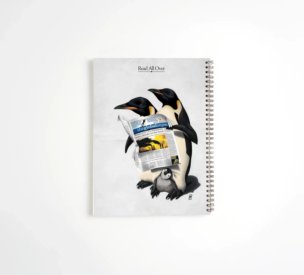 Read All Over (Titled) diario ad anelli da Rob Art | Illustration