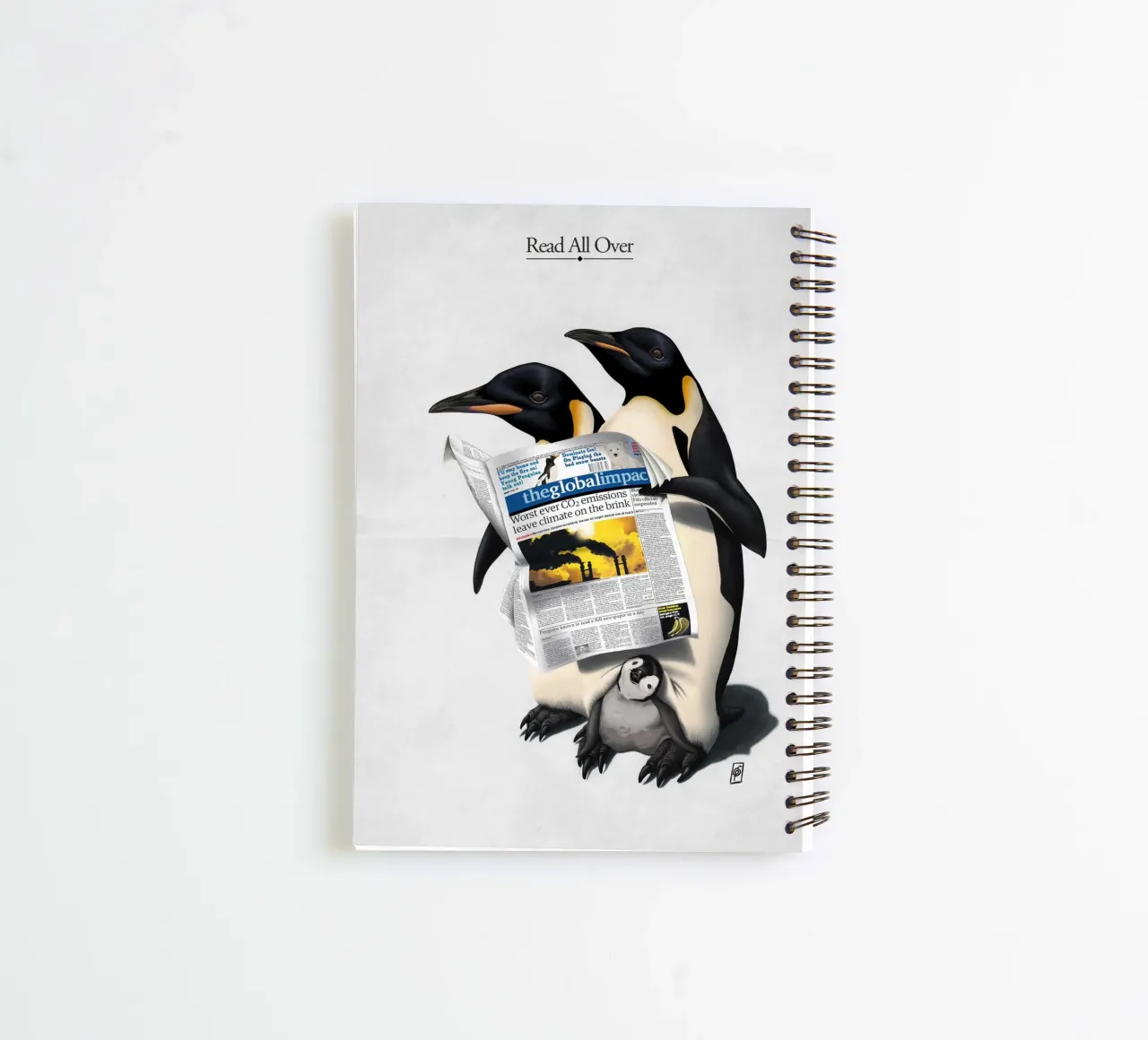 Read All Over (Titled) diario ad anelli da Rob Art | Illustration