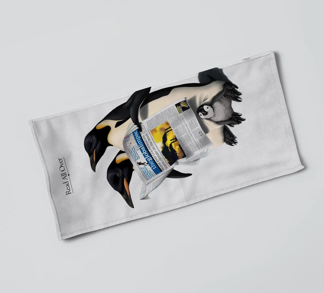 Read All Over (Titled) asciugamano da bagno da Rob Art | Illustration