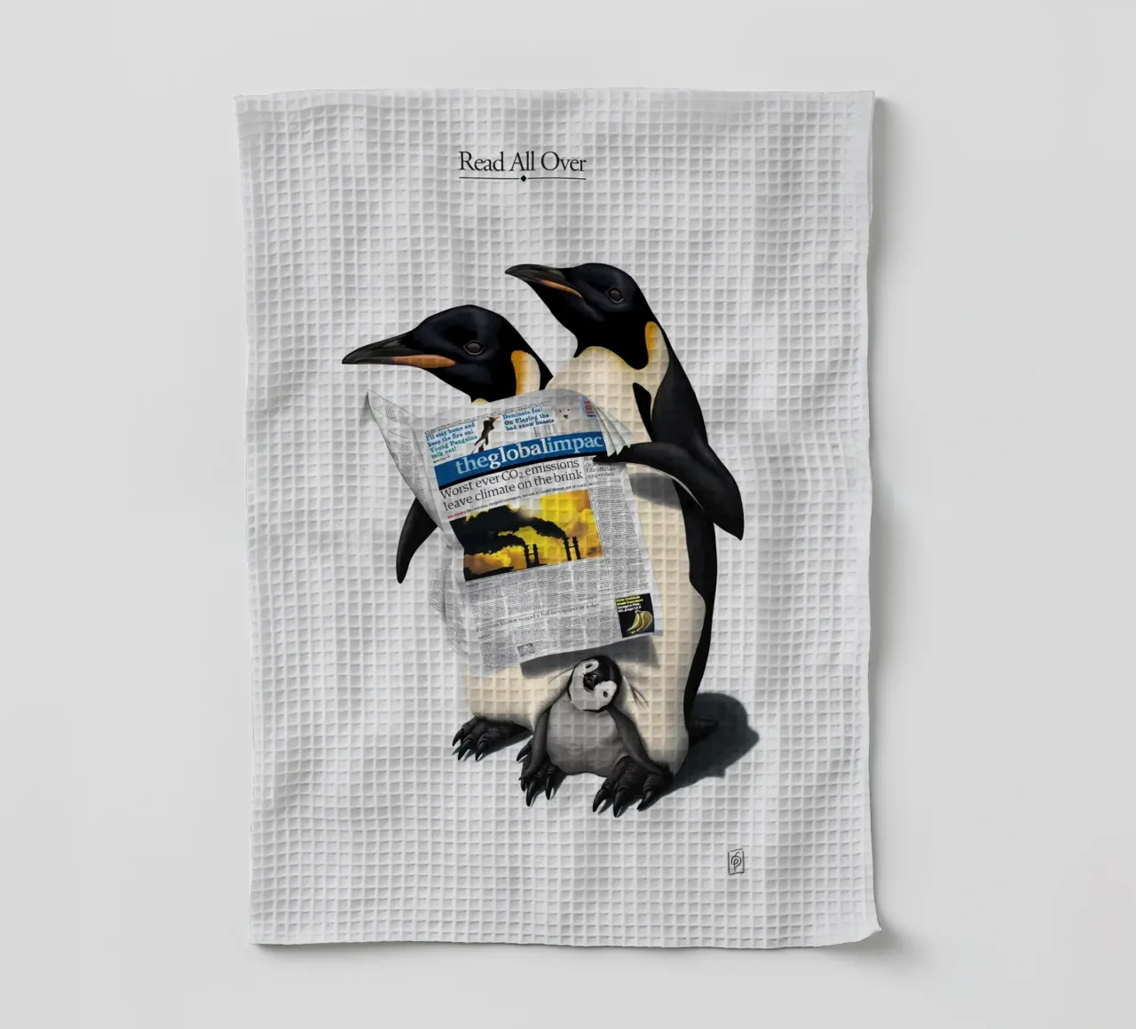 Read All Over (Titled) canovaccio da cucina da Rob Art | Illustration