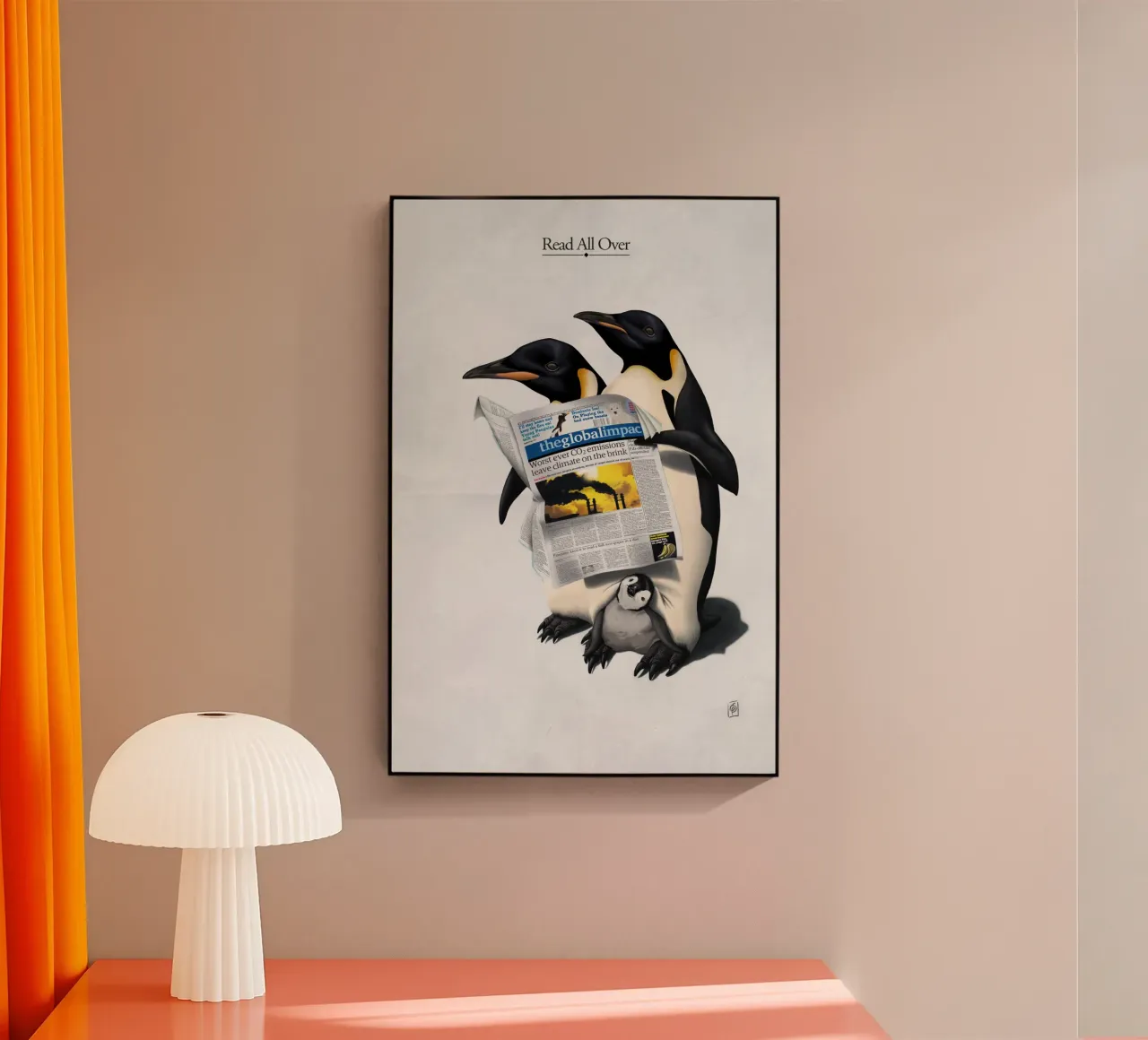 Read All Over (Titled) plexiglass da Rob Art | Illustration