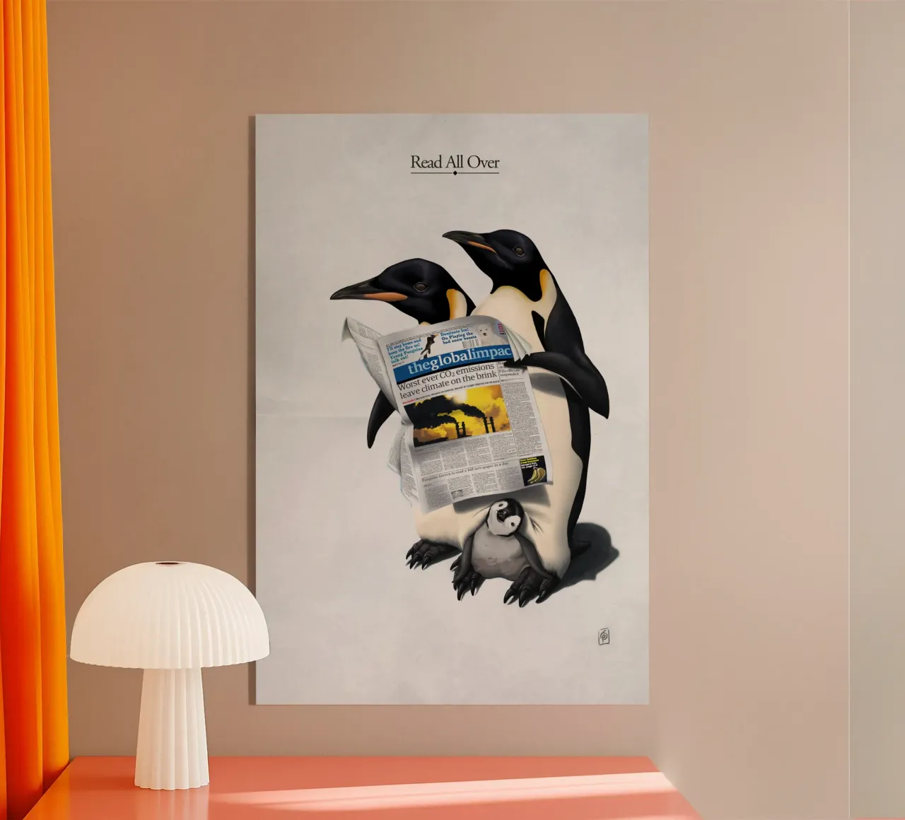 Read All Over (Titled) plexiglass da Rob Art | Illustration