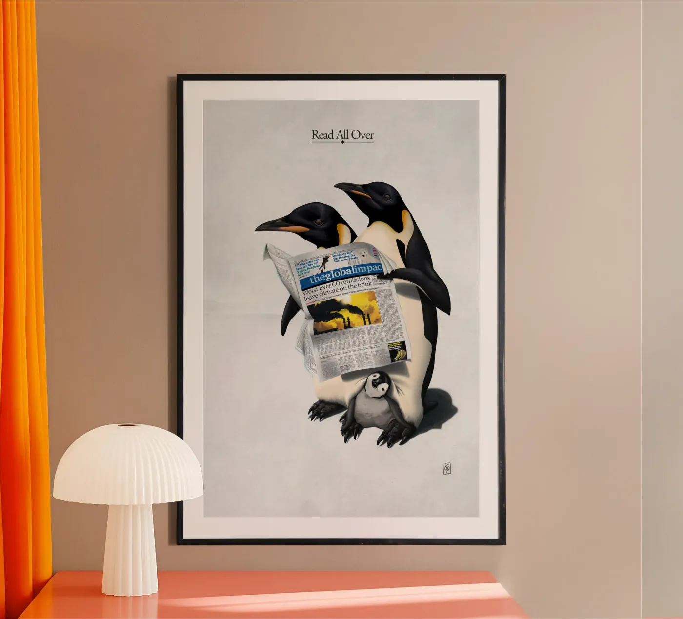 Read All Over (Titled) poster da Rob Art | Illustration