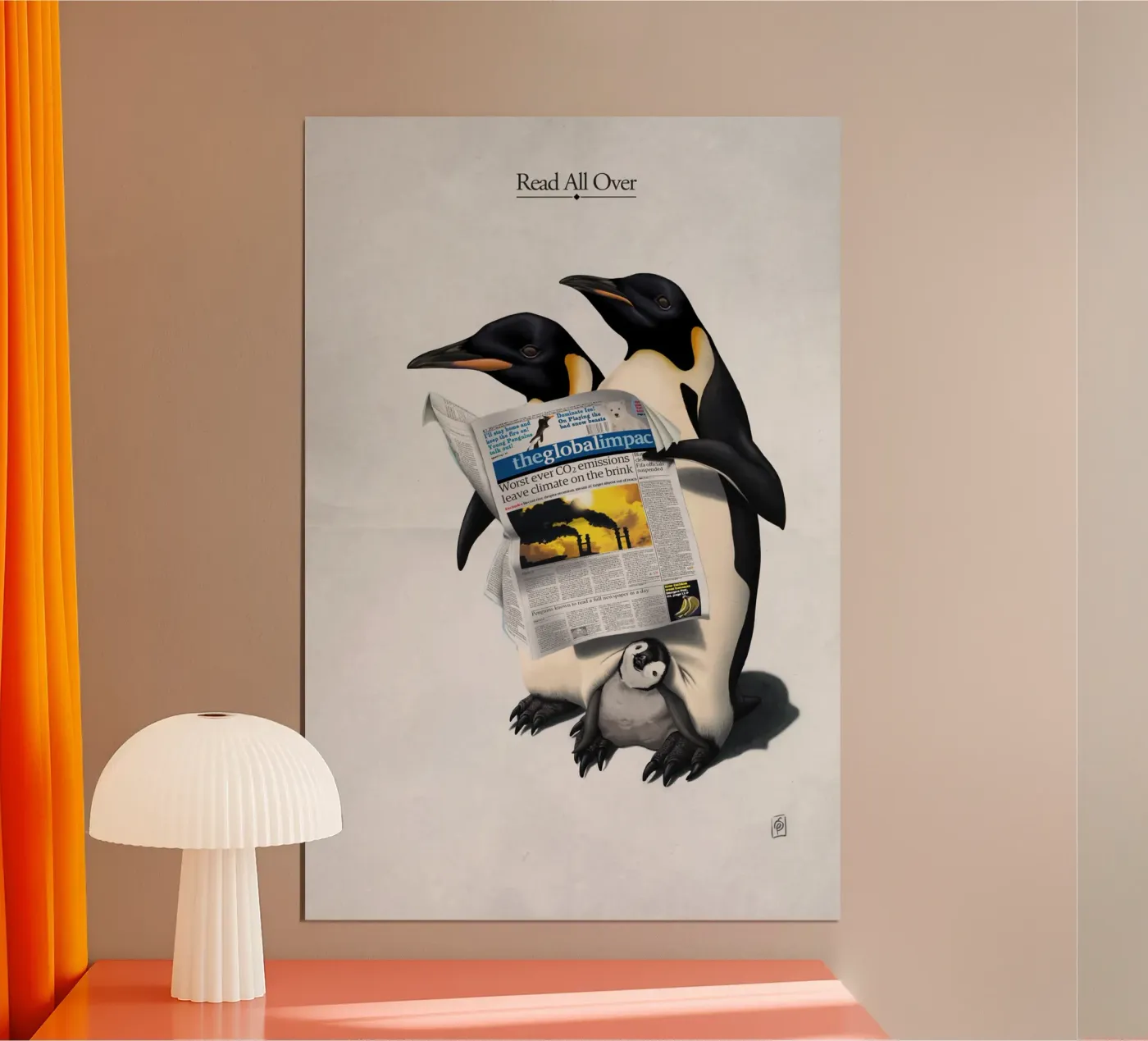 Read All Over (Titled) poster da Rob Art | Illustration