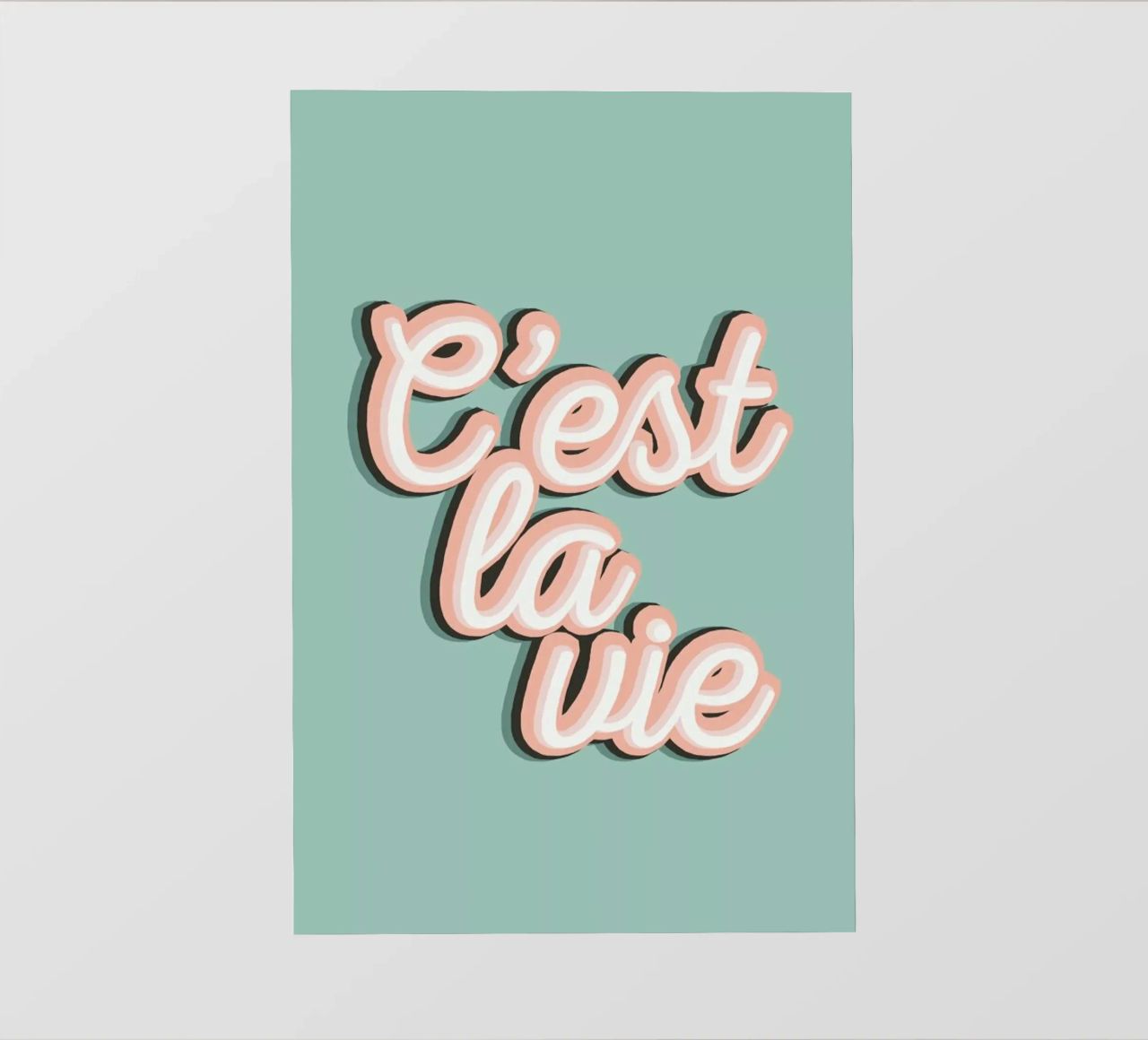 C'est La Vie telo in pvc da The Native State