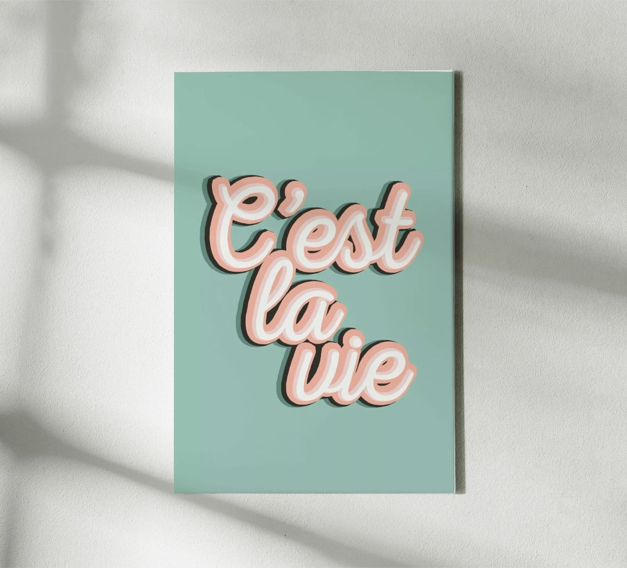 C'est La Vie canvas by The Native State