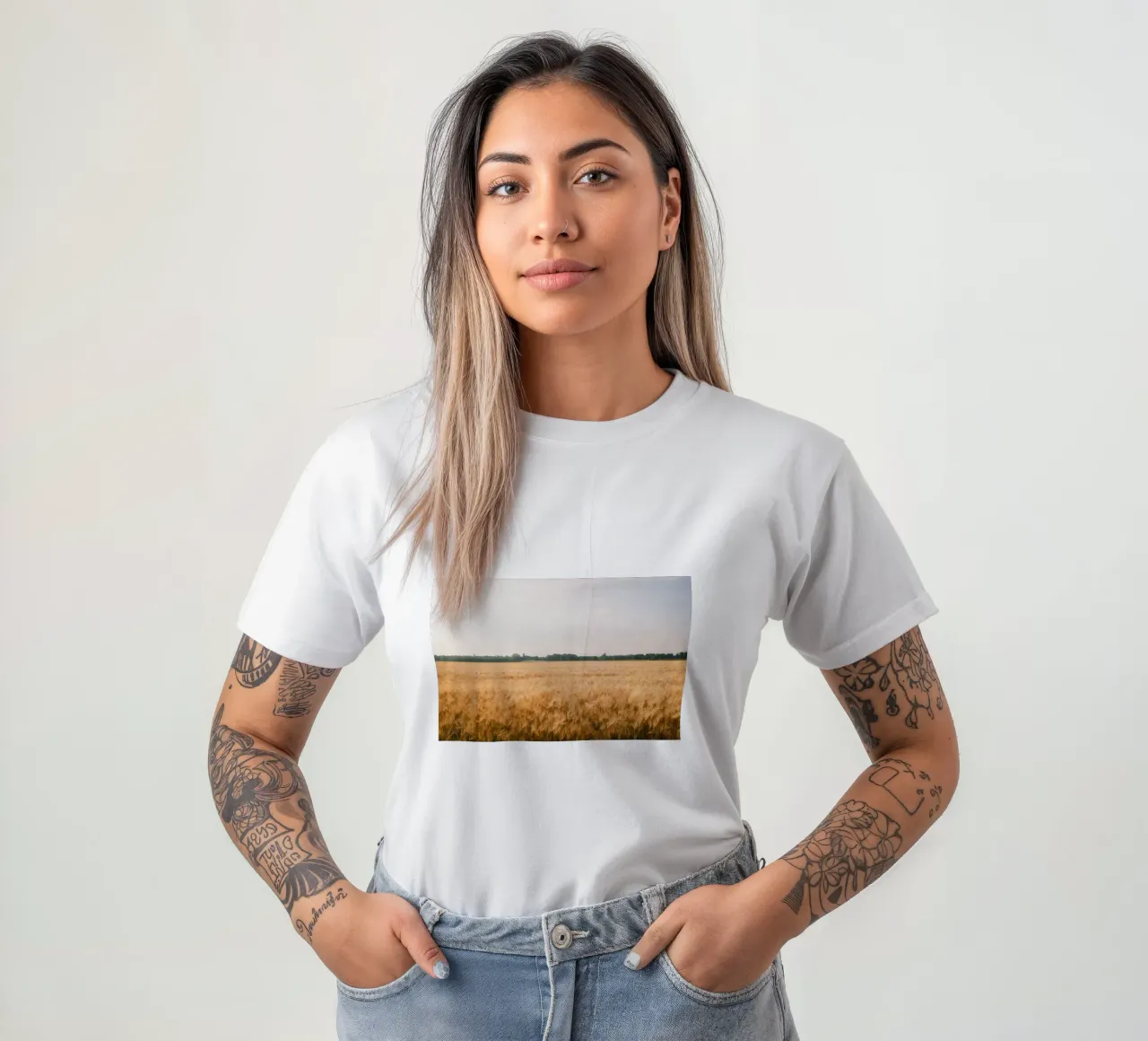 Golden Wheat Fields t-shirt da FujiSwiss