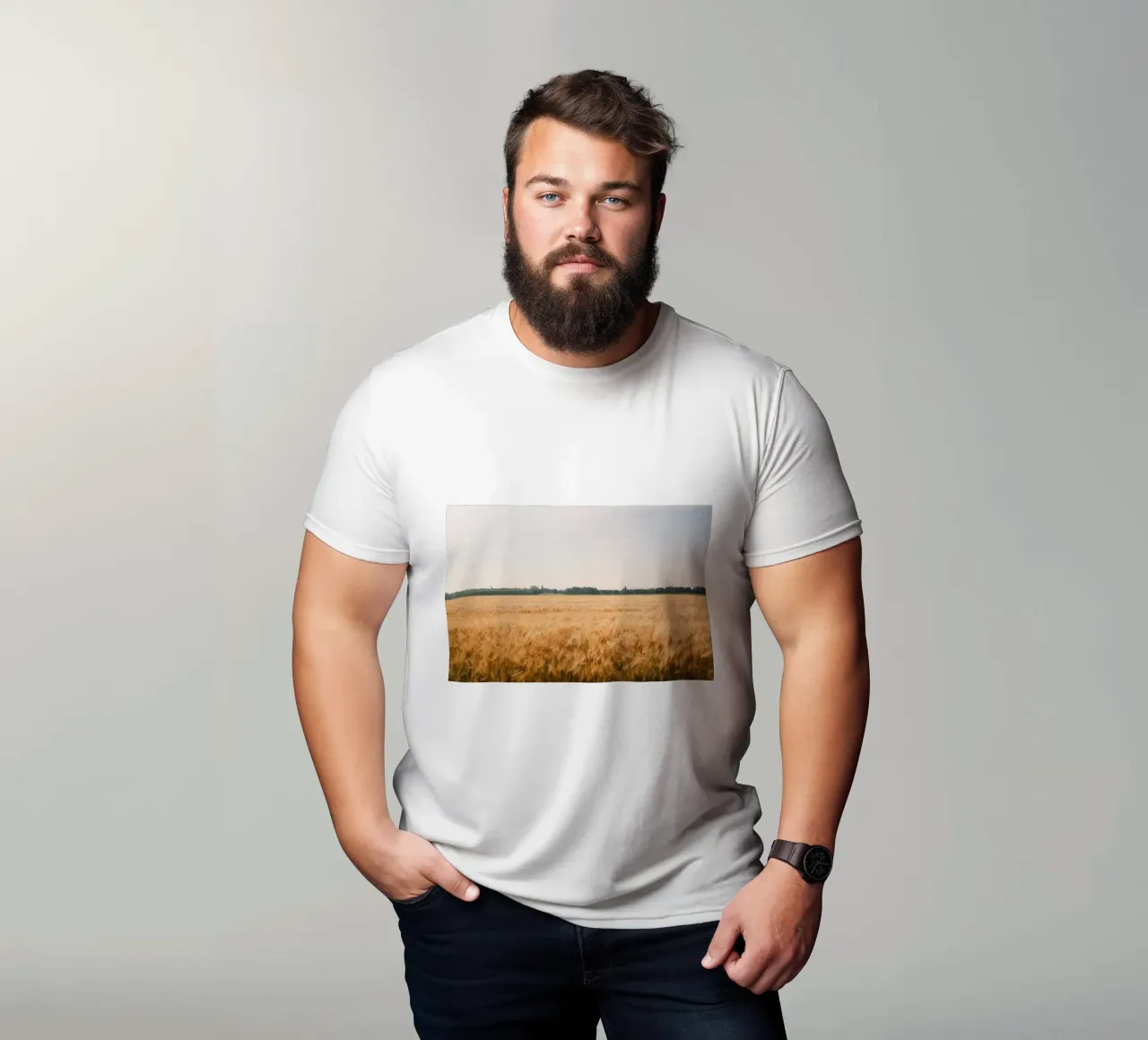 Golden Wheat Fields t-shirt da FujiSwiss