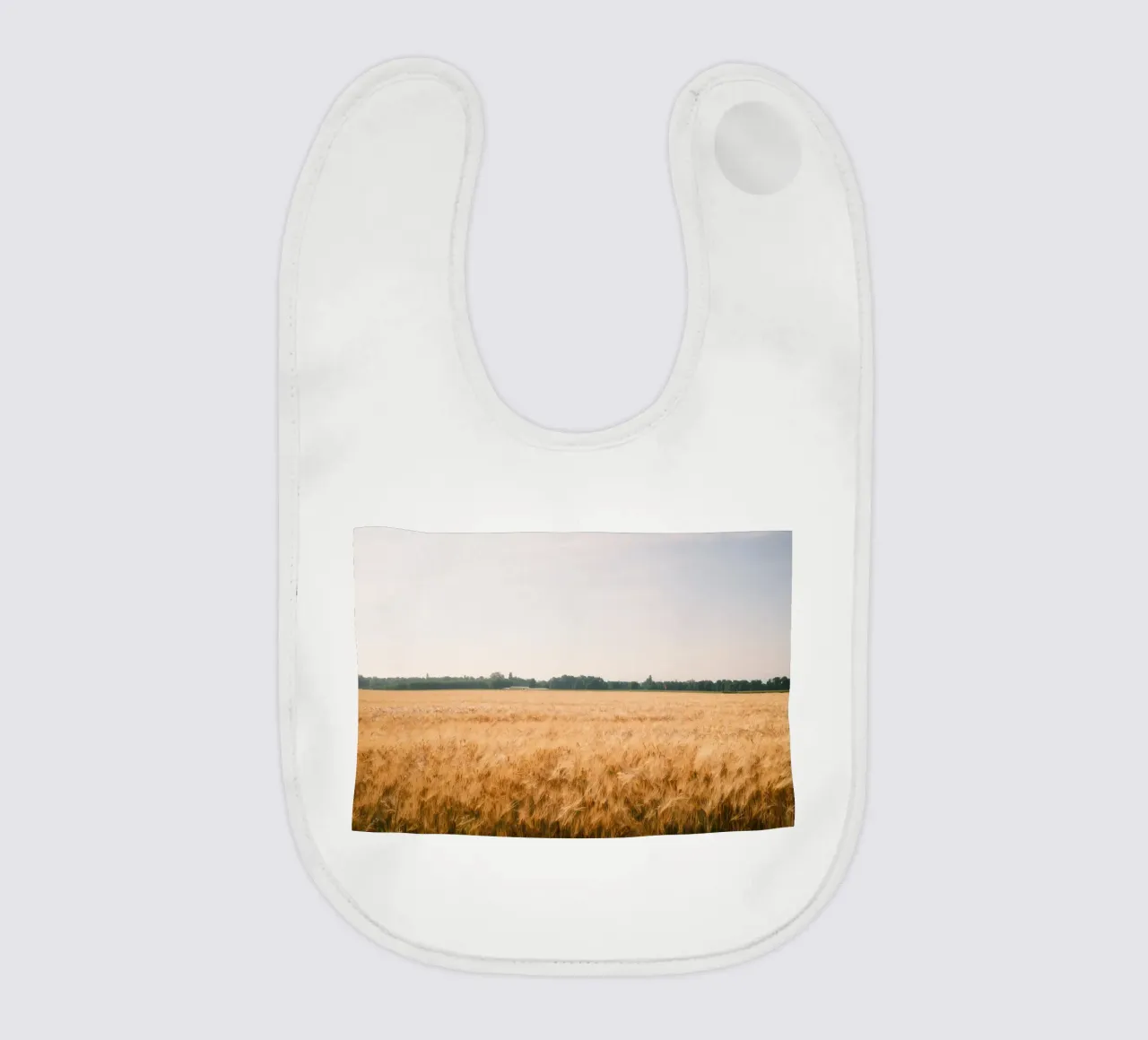 Golden Wheat Fields baby bib by FujiSwiss