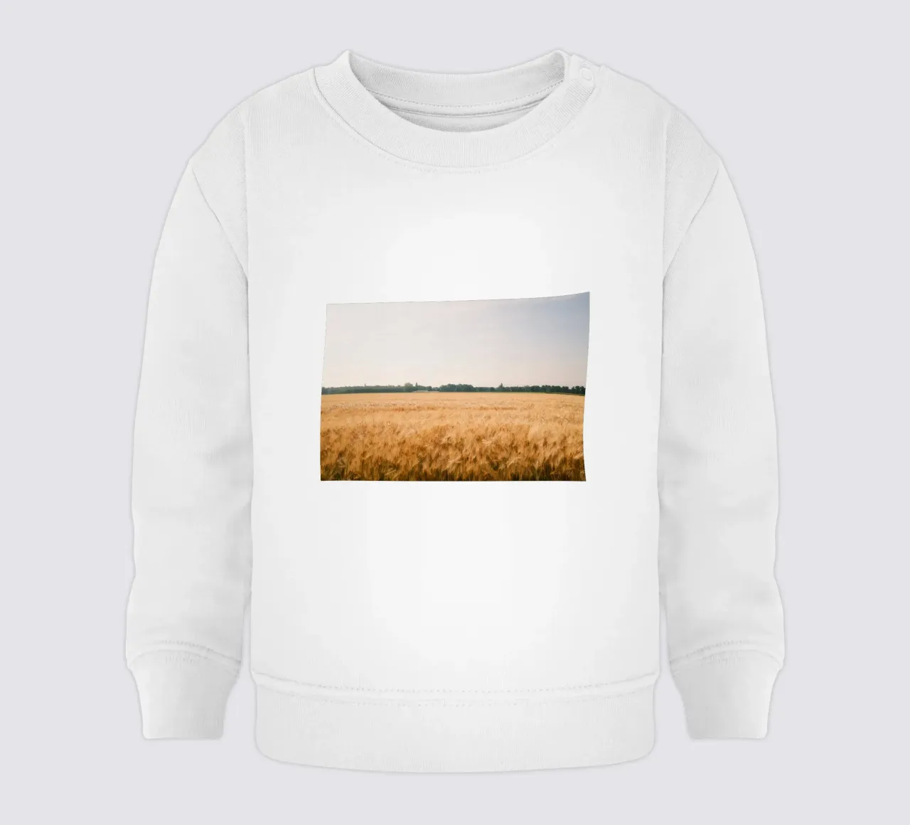 Golden Wheat Fields baby sweatshirt by FujiSwiss