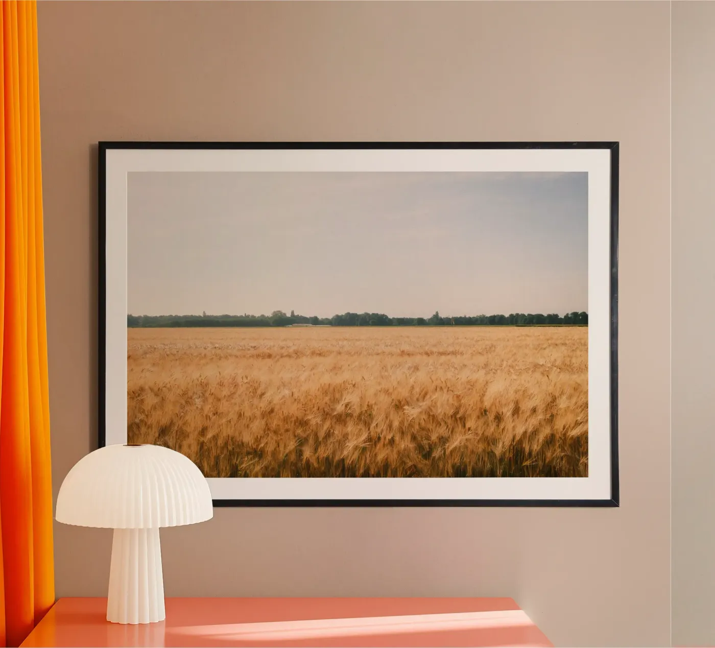 Golden Wheat Fields poster da FujiSwiss