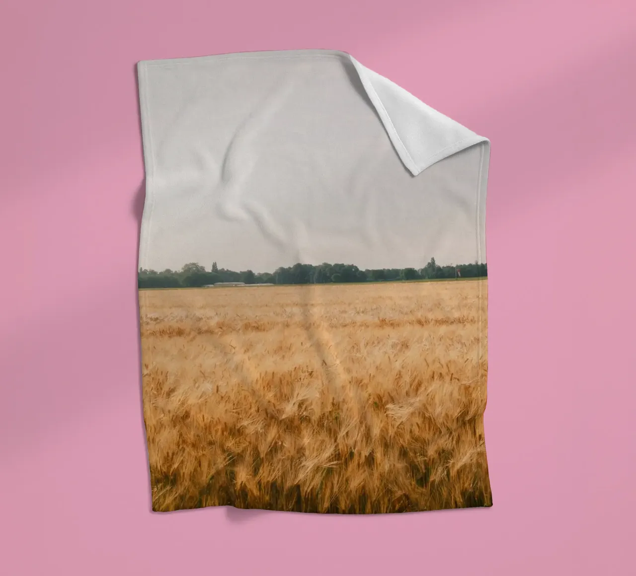 Golden Wheat Fields coperta in pile da FujiSwiss