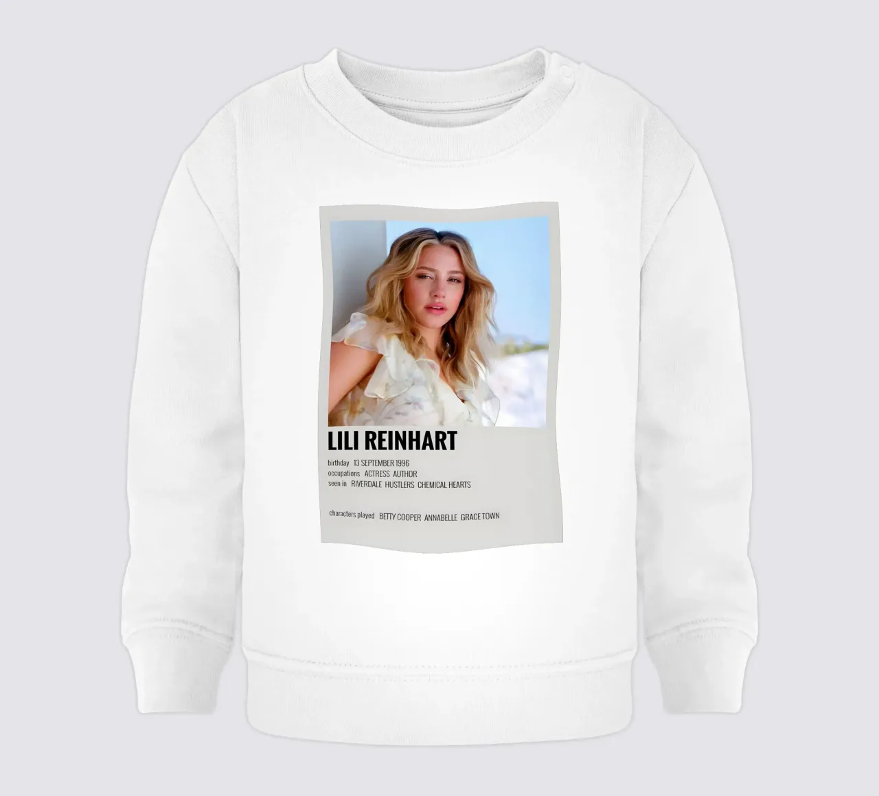 LILI REINHART baby sweatshirt by MVFminimalist