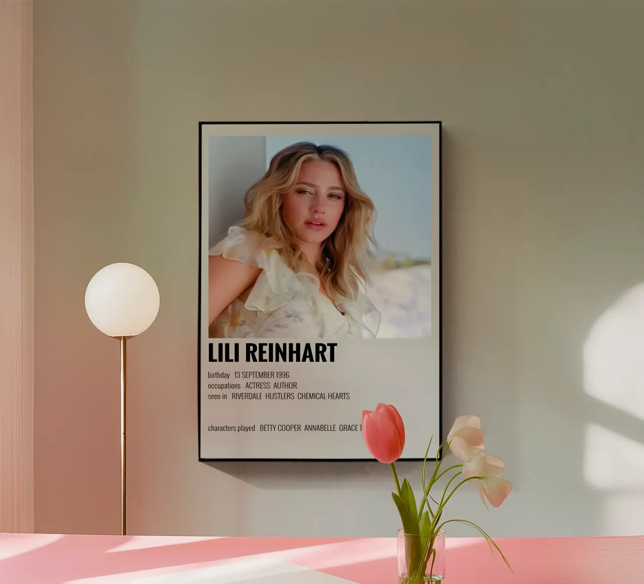 LILI REINHART plexiglass da MVFminimalist