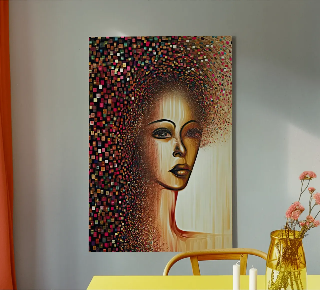 Muurkunst van Imagine canvas met Baklijst van Imagine